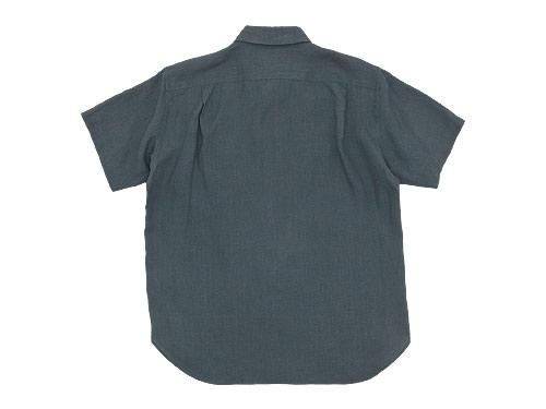MARGARET HOWELL SHIRTING LINEN S/S SHIRTS 023CHARCOAL ̥󥺡