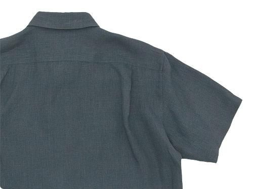 MARGARET HOWELL SHIRTING LINEN S/S SHIRTS 023CHARCOAL ̥󥺡