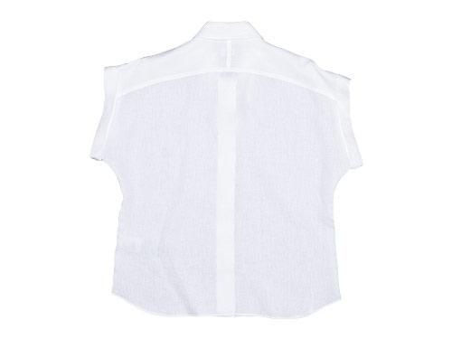 MARGARET HOWELL SHIRTING LINEN II CUFFED COLLARED SHIRTS 030WHITE ̥ǥ