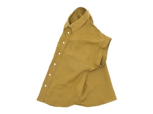 MARGARET HOWELL SHIRTING LINEN II CUFFED COLLARED SHIRTS 063MUSTARD ̥ǥ