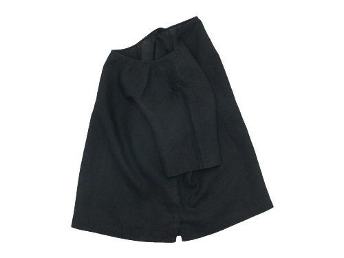 MARGARET HOWELL CLEAN LINEN P/O SHIRTS 010BLACK ̥ǥ