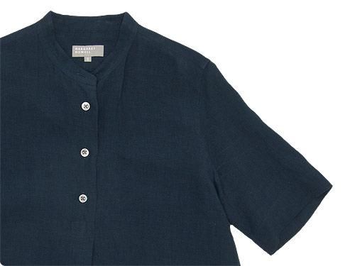 MARGARET HOWELL SOFT LINEN P/O SHIRTS 120NAVY̥ǥ