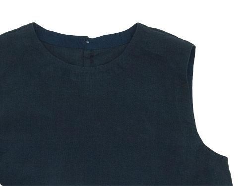 MARGARET HOWELL SOFT LINEN NO SLEEVE SHIRTS 120NAVY̥ǥ
