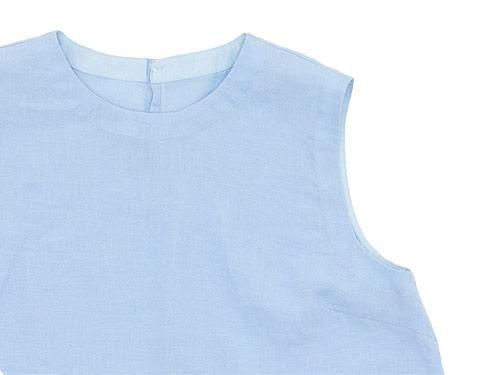 MARGARET HOWELL SOFT LINEN NO SLEEVE SHIRTS 112BLUE̥ǥ