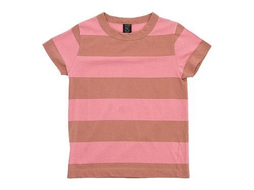 Homspun 30 1天竺太ボーダー 半袖tシャツ ココア X ピンク Homspun ホームスパン 通販 取扱い Rusk ラスク Homspun 30 1天竺太ボーダー 半袖tシャツ ココア X ピンク Homspun ホームスパン 通販 取扱い Rusk ラスク
