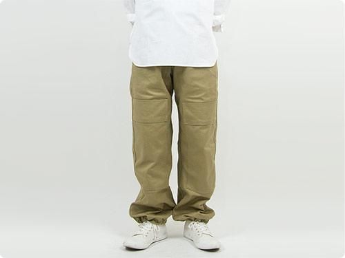 TUKI double knee pants 03KHAKI