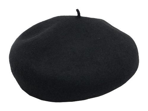 StitchandSew wool beret BLACK
