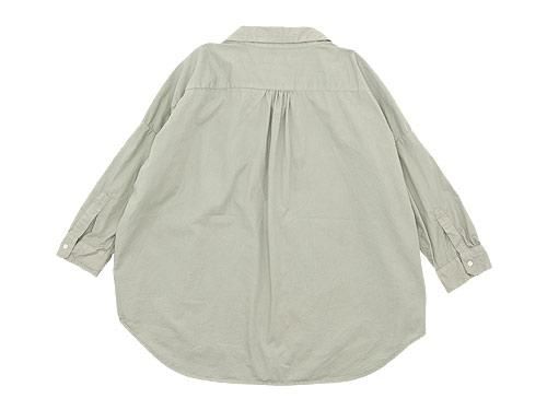 ordinary fits BARBER SHIRT LIGHT GRAY