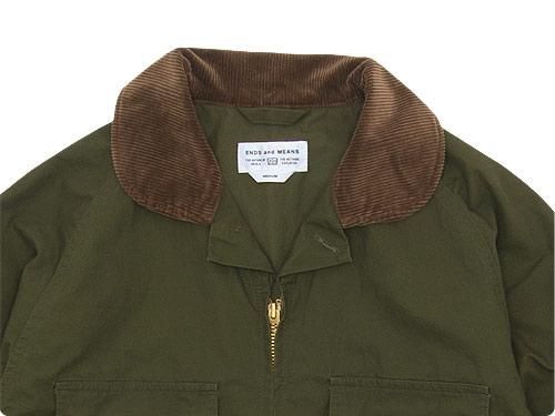 ends and meands フィッシングジャケット ENDS and MEANS Fishing Jacket OLIVE ENDS and MEANS通販