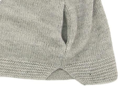 ENDS and MEANS Grandpa Knit Vest BEIGE GRAY