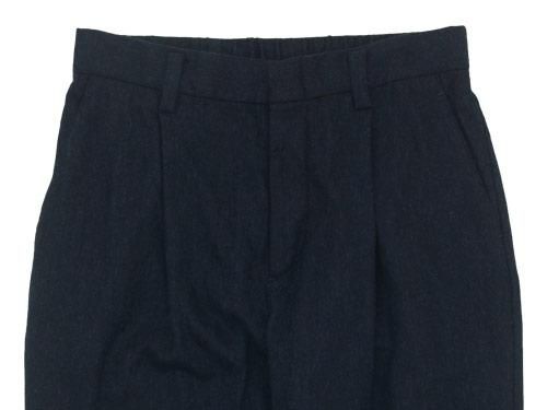 TOUJOURS Tapered Tuck Trousers NAVY TM27RP03