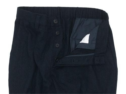 TOUJOURS Tapered Tuck Trousers NAVY TM27RP03
