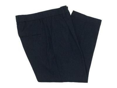 TOUJOURS Tapered Tuck Trousers NAVY TM27RP03