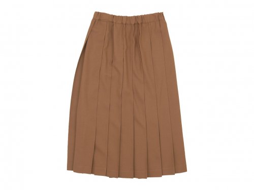 Charpentier de Vaisseau Brisa Pleated Skirt Long Wool
