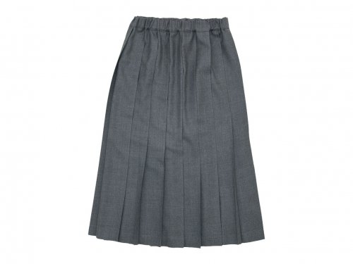 Charpentier de Vaisseau Brisa Pleated Skirt Long Wool