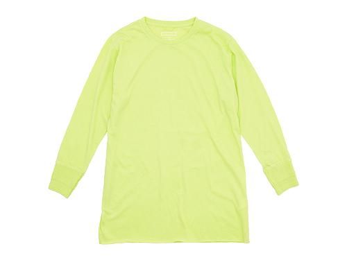 Ohh! Basic 9/10 Tee LIME YELLOW Ohh!通販・取扱い rusk（ラスク）