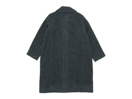 Atelier d'antan Carraʥ Round Collar Coat Wool&Alpaca GRAY