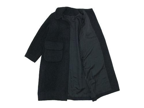 Atelier d'antan Carraʥ Round Collar Coat Wool&Alpaca DARK GRAY