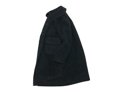 Atelier d'antan Carraʥ Round Collar Coat Wool&Alpaca DARK GRAY