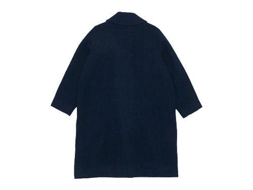 Atelier d'antan Carraʥ Round Collar Coat NAVY