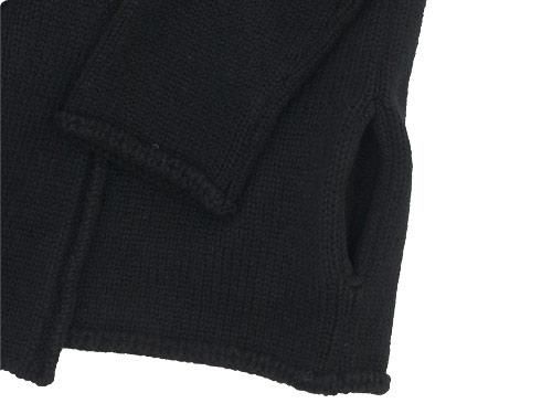 Atelier d'antan Degasʥɥ Shetland Knit Cardigan BLACK