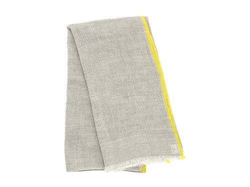 S.K. Overseas WOOL LINE STOLE GRAY