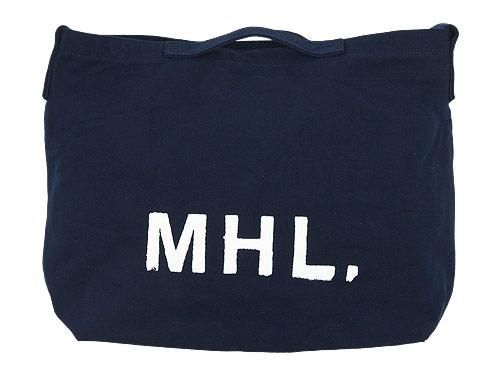 MHL. HEAVY CANVAS SHOULDER BAG 120NAVY 5957271502