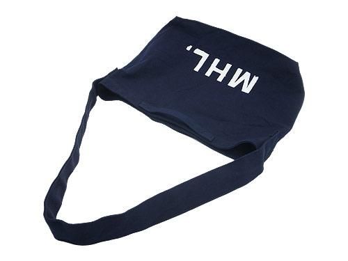 MHL. HEAVY CANVAS SHOULDER BAG 120NAVY 5957271502