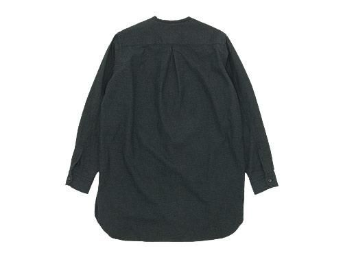 blanc no collar long shirts CHARCOAL bl-17C-S07 