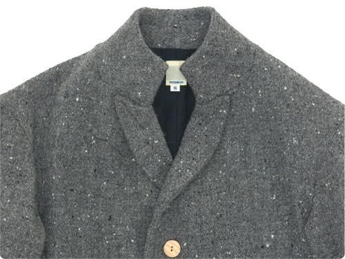 TATAMIZE -SIMME- STAND COLLAR JACKET TWEED GRAY