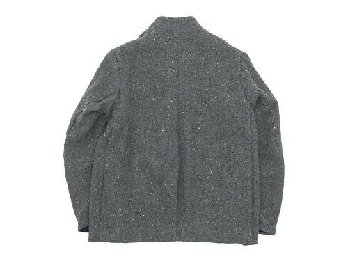 TATAMIZE -SIMME- STAND COLLAR JACKET TWEED GRAY