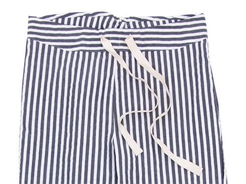 TATAMIZE -TRIM- ROOM PANTS BLACK STRIPE