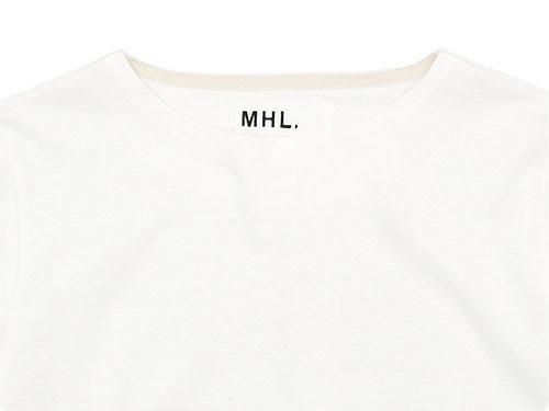 MHL. DRY COTTON JERSEY L/S T-SHIRTS 030WHITE̥󥺡