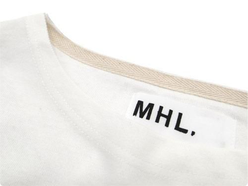 MHL. DRY COTTON JERSEY L/S T-SHIRTS 030WHITE̥󥺡