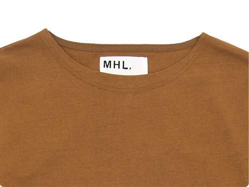 MHL. DRY COTTON JERSEY L/S T-SHIRTS 152BROWN̥󥺡