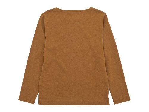 MHL. DRY COTTON JERSEY L/S T-SHIRTS 152BROWN̥󥺡