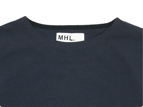 MHL. DRY COTTON JERSEY L/S T-SHIRTS 120NAVY̥󥺡
