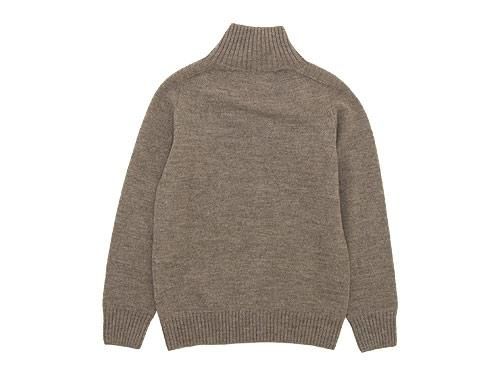 MHL. BRITISH MERINO SADDLE SLEEVE ROLL NECK 042BEIGE̥󥺡