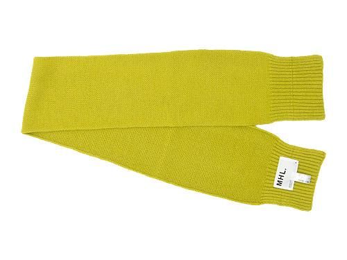 MHL. BRITISH MERINO CHUNKY SCARF 060LIME YELLOW