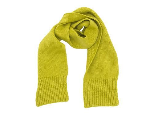 MHL. BRITISH MERINO CHUNKY SCARF 060LIME YELLOW