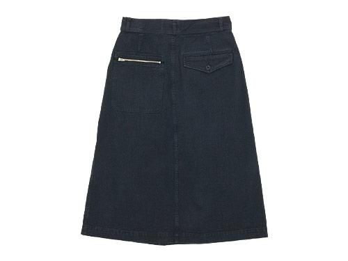 MHL. FADED COTTON TWILL SKIRT 115NAVY ̥ǥ