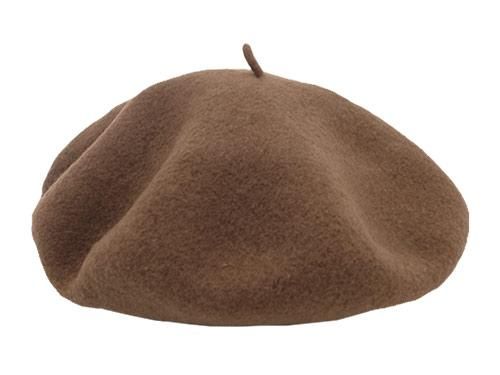 MHL. WOOL FELT BERET 152BROWN