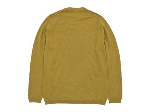MARGARET HOWELL MERINO WIDE CREW NECK KNIT  063MUSTARD ̥󥺡