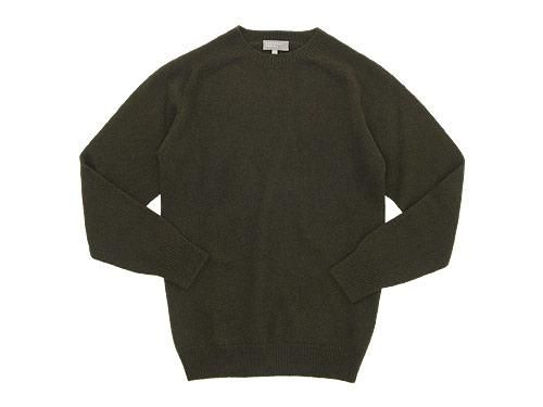 MARGARET HOWELL（マーガレットハウエル） CASHMERE SADDLE CREW KNIT ...