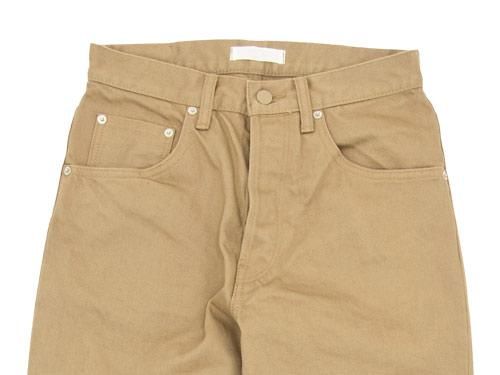 HATSKI Loose Tapered Denim BEIGE HATSKI通販・取扱い rusk（ラスク）