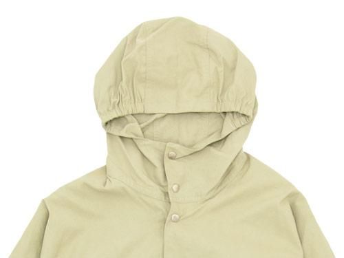 YAECA 60/40クロス フードシャツ ロング BEIGE 【174107】 YAECA
