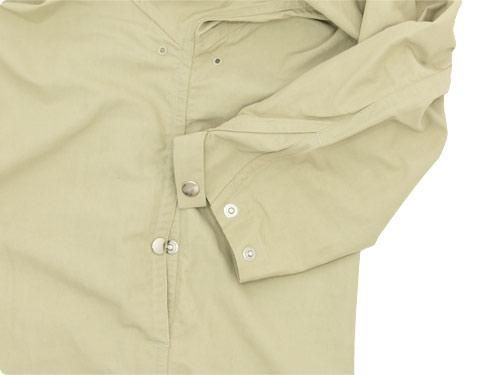 送料無料特集 | 激安の新品・型落ち・アウトレット ロング フードシャツ 60/40クロス YAECA BEIGE YAECA 【174107】 ジャケット・アウター