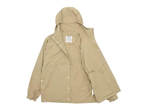 YAECA 60/40クロス フードシャツ ロング KHAKI 【174107】 YAECA通販