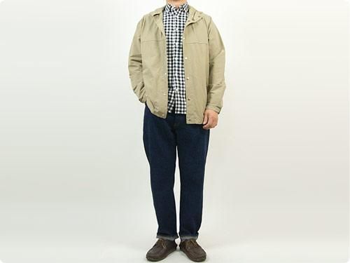 YAECA 60/40クロス フードシャツ ロング KHAKI 【174107】 YAECA