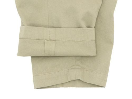 YAECA チノパン ワイドテーパード BEIGE 〔レディース〕 【67652